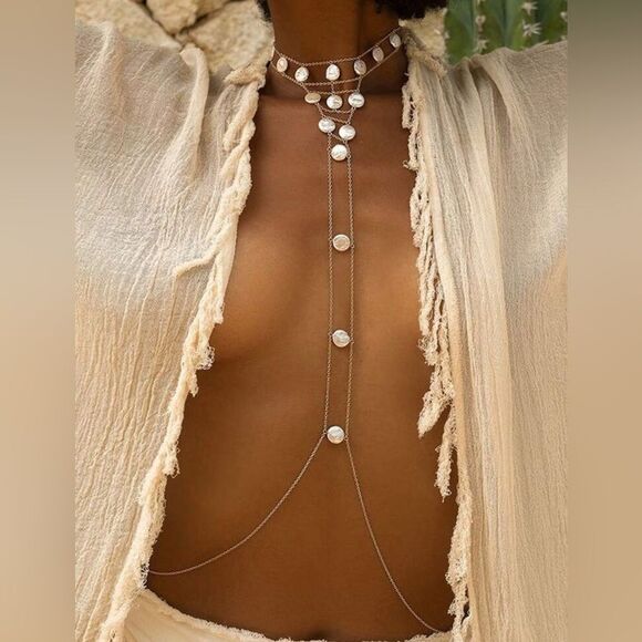 Pearl body chain #1522 - Picture 1 of 5